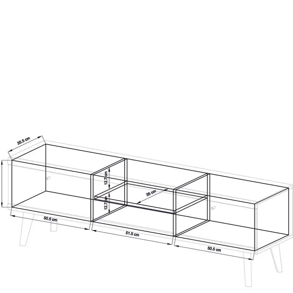 Pharao24 Modernes Lowboard Saladd> Fernsehkommoden