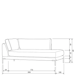 Modulsofas|Einzelsofa*Pharao24 Modul Couch Chaiselongue Duffy