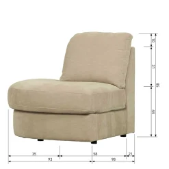 Einzelsofa|Modulsofas*Pharao24 Modulsofa Abschluss Element links Pilamonia