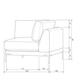 Modulsofas*Pharao24 Modulsofa Ecke Mambia
