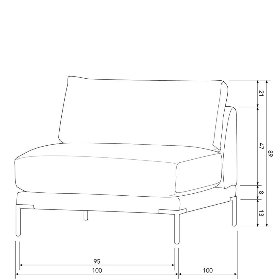 Pharao24 Modulsofa Element Corsika> Modulsofas