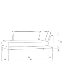Modulsofas*Pharao24 Modulsofa Recamiere Dessina