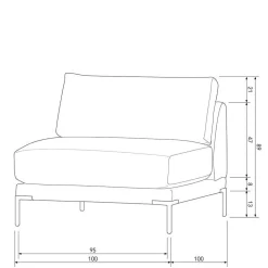 Modulsofas*Pharao24 Modulsofaelement Cleveland