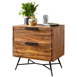 Massivholz Kommoden|Schlafzimmerkommoden*Pharao24 Nachtkommode Felias