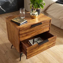 Massivholz Kommoden|Schlafzimmerkommoden*Pharao24 Nachtkommode Felias