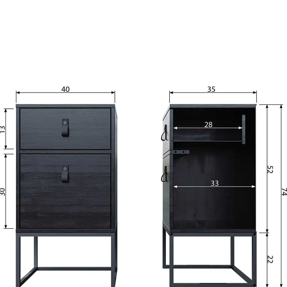 Pharao24 Nachtkommode Laromain> Nachtkommoden|Nachttisch