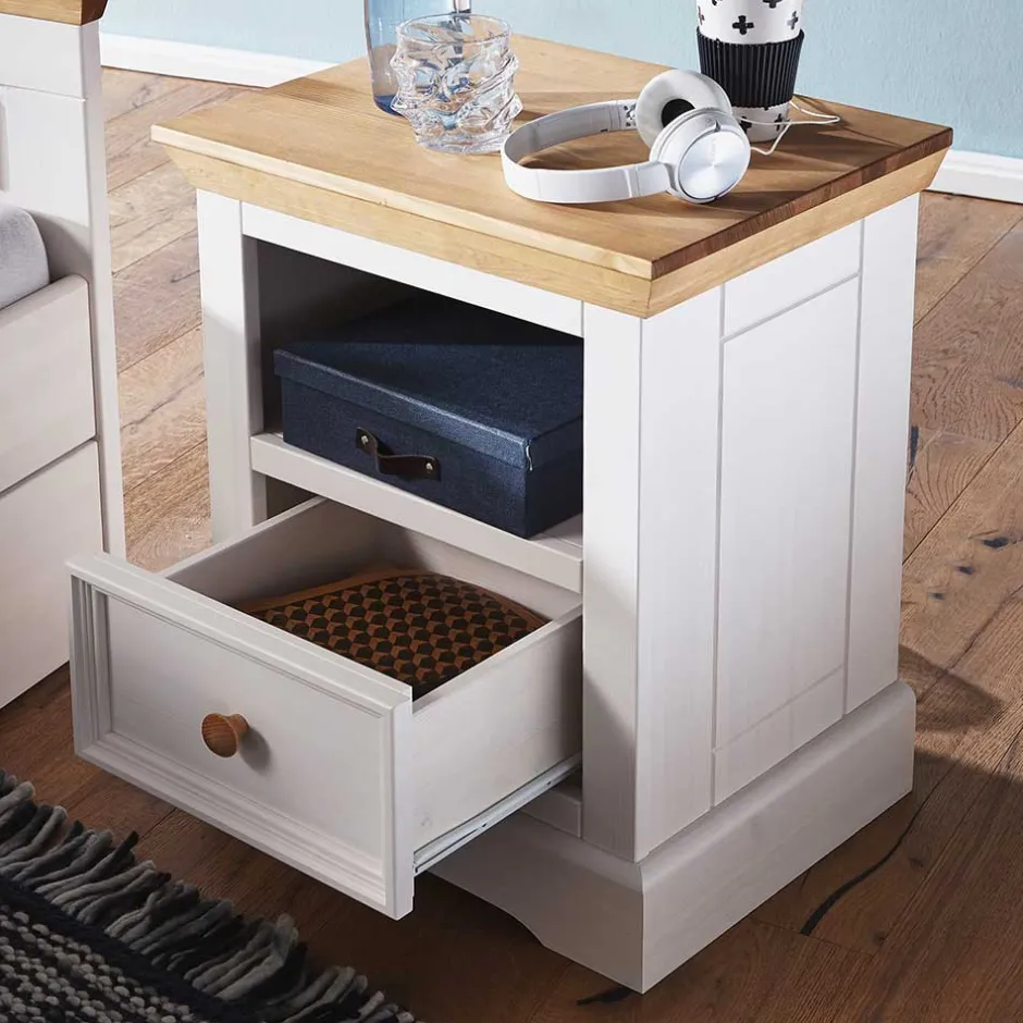 Pharao24 Nachtkommode Predeala> Massivholz Kommoden|Schlafzimmerkommoden