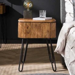 Wohnzimmertisch|Massivholztische*Pharao24 Nachtkommode Uratenda