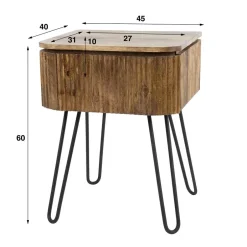 Wohnzimmertisch|Massivholztische*Pharao24 Nachtkommode Uratenda