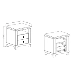 Nachtkommoden|Nachttisch*Pharao24 Nachtkonsole Olegano