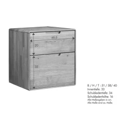 Nachtkommoden|Nachttisch*Pharao24 Nachtkonsole Ovalius