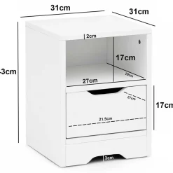 Nachtkommoden|Nachttisch*Pharao24 Nachtkonsole Salverna
