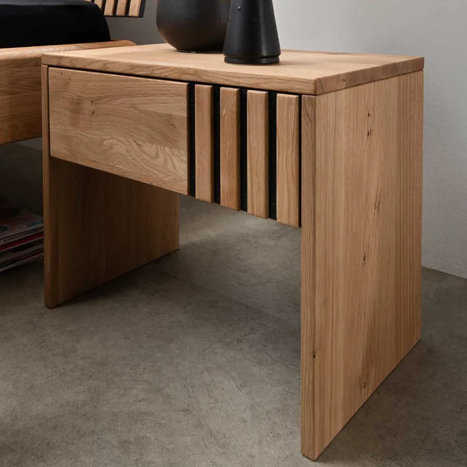 Nachtkommoden|Nachttisch*Pharao24 Nachtkonsole Wildeiche Scotias