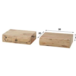 Nachtkommoden|Nachttisch*Pharao24 Nachtkonsolen hängend Rufious