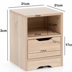 Nachtkommoden|Nachttisch*Pharao24 Nachtschränkchen Vilas