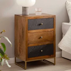 Nachtkommoden|Nachttisch*Pharao24 Nachttisch Didonga