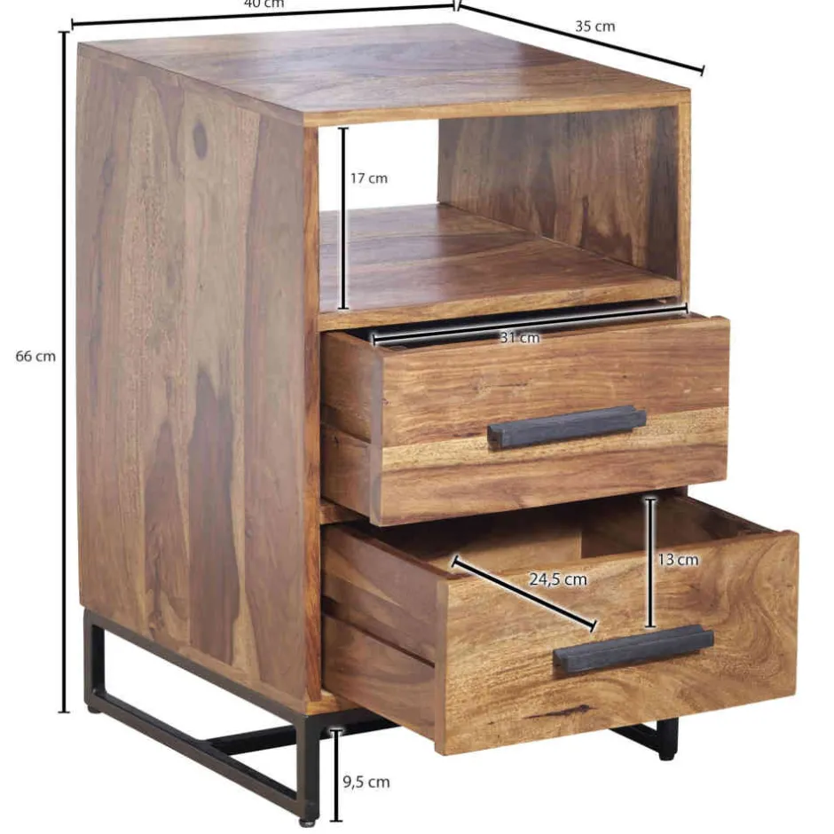 Pharao24 Nachttisch Kommode Ultima> Nachtkommoden|Nachttisch