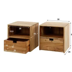 Nachtkommoden|Nachttisch*Pharao24 Nachttisch Stacie