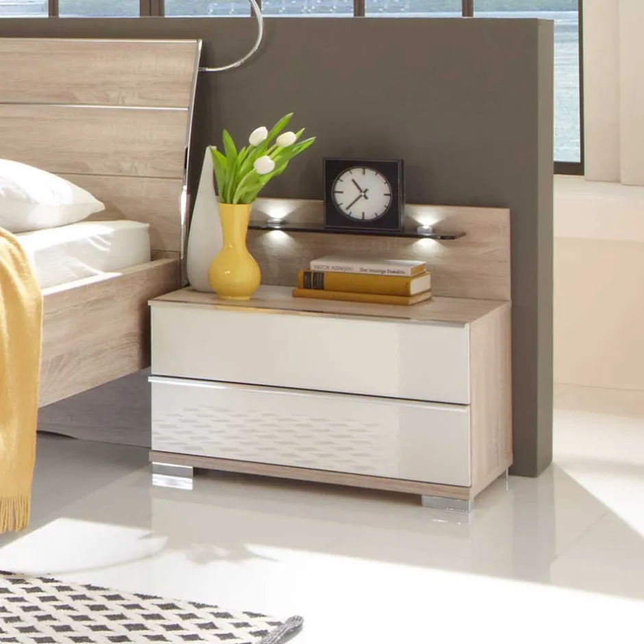 Pharao24 Nachttischkommode Andryas> Schlafzimmerkommoden|Nachtkommoden