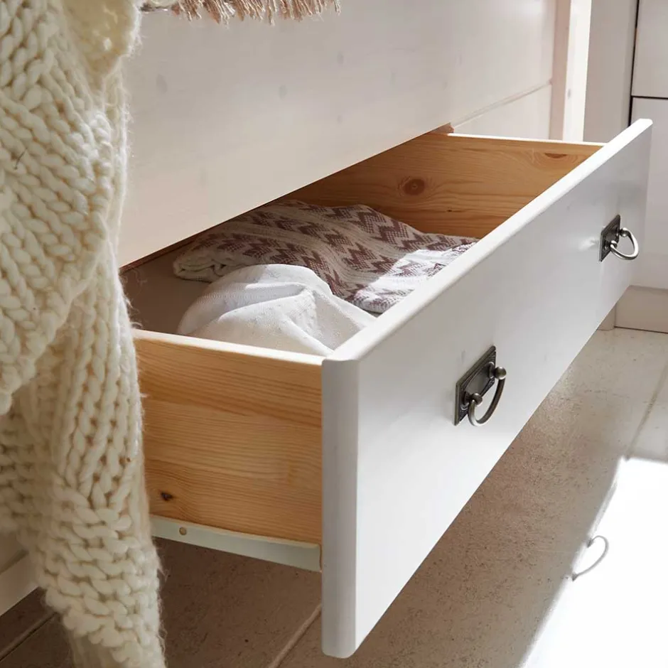 Pharao24 Naturholzbett Boulogne> Funktionsbetten|Schubkastenbetten