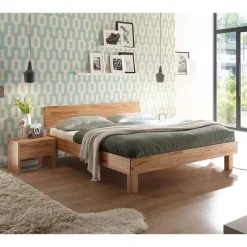 Doppelbetten|Massivholzbetten*Pharao24 Naturholzbett Embrus