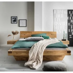 Doppelbetten|Massivholzbetten*Pharao24 Naturholzbett Sanuel