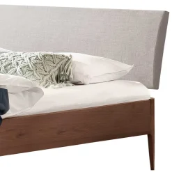 Doppelbetten|Massivholzbetten*Pharao24 Nussbaum massiv Bett Flawia