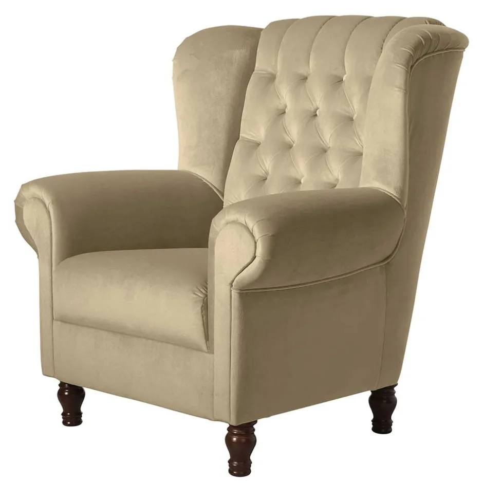 Polstermöbel|Wohnzimmer Sessel*Pharao24 Ohrenbackensessel Pandau
