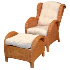 Ohrensessel*Pharao24 Ohrensessel mit Hocker Planconta