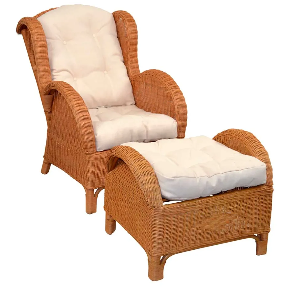 Ohrensessel*Pharao24 Ohrensessel mit Hocker Planconta