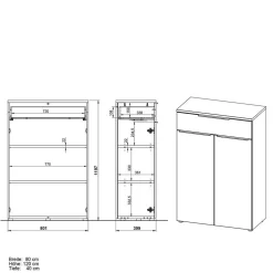 Pharao24 Ordnerschrank Abby><noscript><img width=