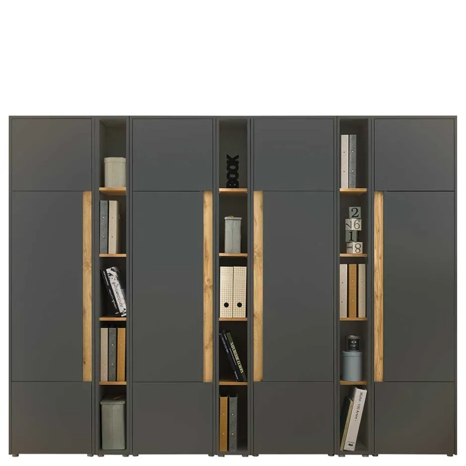 Büromöbel Sets*Pharao24 Ordnerwand Uzniana