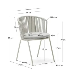 Gartenmöbel*Pharao24 Outdoor Stühle Jasha