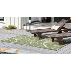 Pharao24 Outdoor Teppich Oliv Lixiam><noscript><img width=