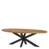 Massivholztische|Küchentisch*Pharao24 Ovaler Esszimmertisch Laguera