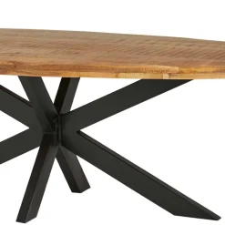 Massivholztische|Küchentisch*Pharao24 Ovaler Esszimmertisch Laguera