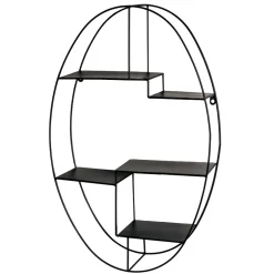 Pharao24 Ovales Hängeregal Prisma> Wohnzimmerregale|Hängeregale