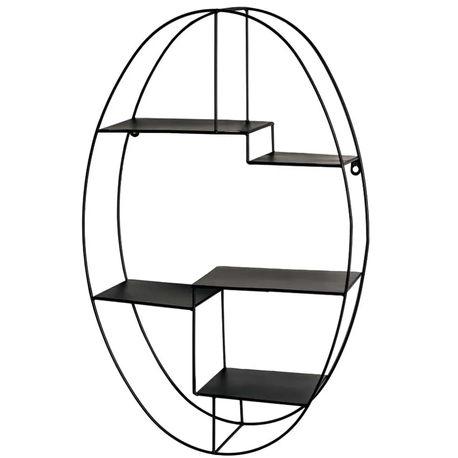 Pharao24 Ovales Hängeregal Prisma> Wohnzimmerregale|Hängeregale