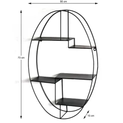 Pharao24 Ovales Hängeregal Prisma><noscript><img width=