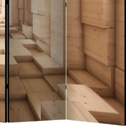 Paravents|Raumteiler*Pharao24 Paravent Holzoptik Gamma