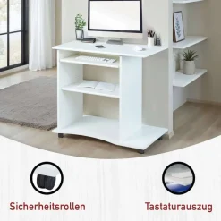 Schreibtische*Pharao24 PC-Tisch Belinda