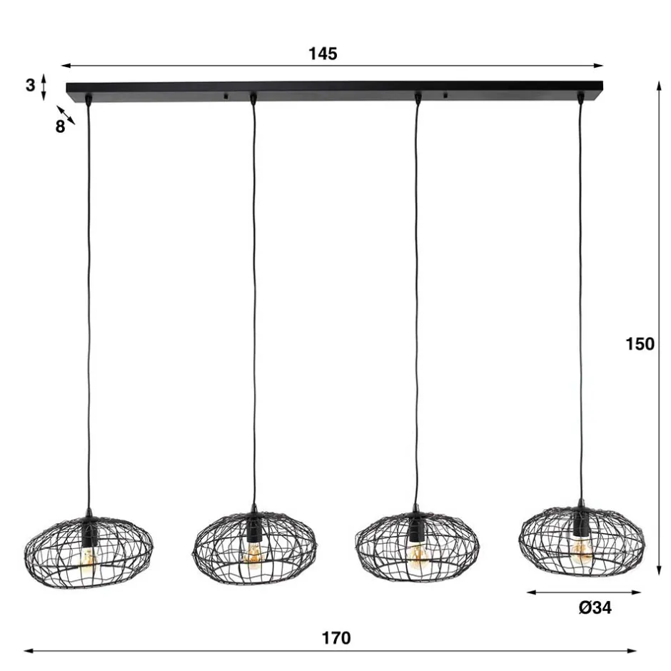 Pharao24 Pendelleuchte Meswin> Lampen Und Leuchten