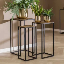 Beistelltische|Telefontische*Pharao24 Pflanzensäulen Set Pingdong