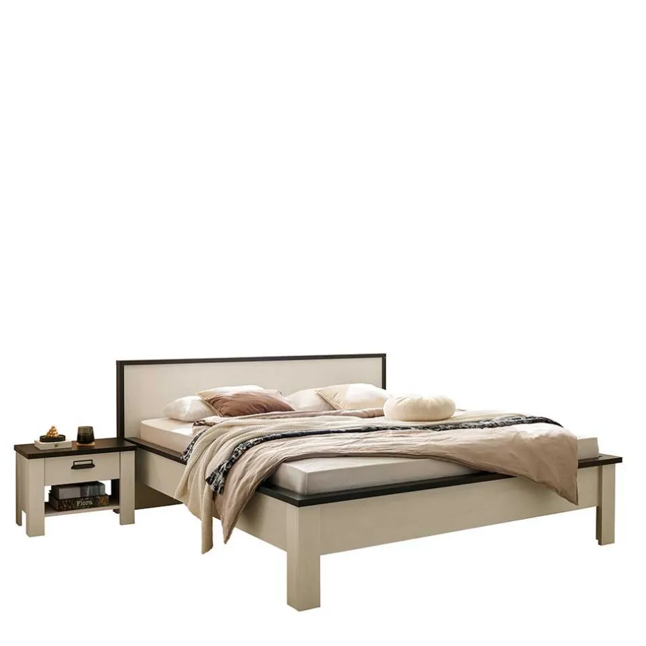 Pharao24 Pinie Weiß Schlafzimmer Set Dionada> Schlafzimmer Sets