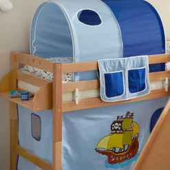 Pharao24 Piraten Halbhochbett Arsenily>Kinder Kinderbetten|Piratenbett