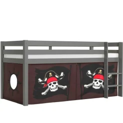 Pharao24 Piraten Halbhochbett Floro>Kinder Piratenbett|Kinderhochbetten