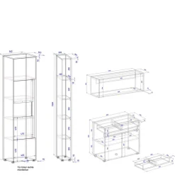 Büromöbel Sets*Pharao24 Platzsparende Büromöbel Uzniana