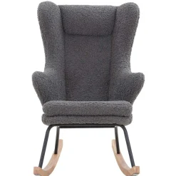 Wohnzimmer Sessel|Ohrensessel*Pharao24 Plüsch Schaukelstuhl Jilamenda