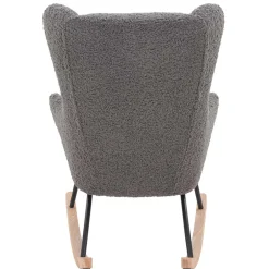 Wohnzimmer Sessel|Ohrensessel*Pharao24 Plüsch Schaukelstuhl Jilamenda