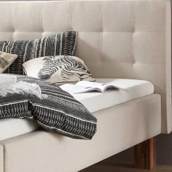 Pharao24 Polster Bett Beige Barlee><noscript><img width=